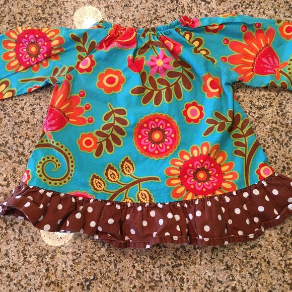 Baxter & Beatrice Size 18 Months Girls Multicolor Fall Floral Long Sleeve Top - Picture 2 of 12